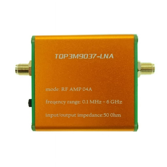 100K-6GHz Full-Band Amplifier Preamplifier High Linearity Ultra-Low Noise Gain Amplifier, No Battery Version