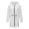 thumbnail image 5 of Women's Casual Autumn/winter Hooded Zipper Coat In The Latest Fashion Long Anorak Jacket Jacket Dresses for Women Work Women Light Jacket Casual Cute Jacket Womens Women Fall Jackets Women's Denim, 5 of 8