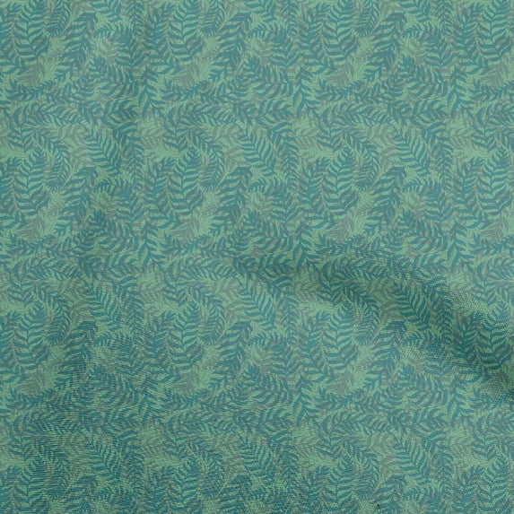 oneOone Cotton Jersey Sea Green Fabric Leaves Sewing Fabric By The Yard Printed Diy Clothing Sewing Supplies 58 Inch Wide