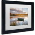 thumbnail image 2 of Trademark Fine Art 'Boat on Salt Pond' Canvas Art by Michael Blanchette Photography, White Matte, Black Frame, 2 of 4