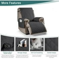 thumbnail image 6 of Aorsher 100% Waterproof Recliner Chair Cover, Washable Recliner Chair Seat Cover, Non-Slip Reclining Cover with Elastic Straps for Kids, Pets, 6 of 14