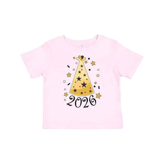 Inktastic New Year 2026 Party Hat Boys or Girls Toddler T-Shirt