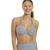 CAMIO MIO Gingham Halter Underwire Bikini Swim Top, US 34DDD, UK 34E, NWOT