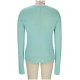 thumbnail image 4 of Htigea Women's Button Down Cardigans Knit Long Sleeve V-Neck Sweaters Lightweight Fall Everyday Tops Light Blue S, 4 of 6