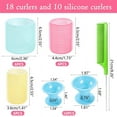 thumbnail image 2 of 31 Pieces Hair Rollers Set Self-Handle Curler Set Self-Adhesive Curlers Curlers Velcro Rollers for Salon Hairdressers, 2 of 7