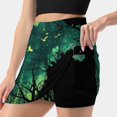 thumbnail image 3 of Space Tiger Skirts Woman Fashion 2024 Pant Skirt Mini Skirts Office Short Skirt Tiger Space Stars Nature Trees Moon, 3 of 6