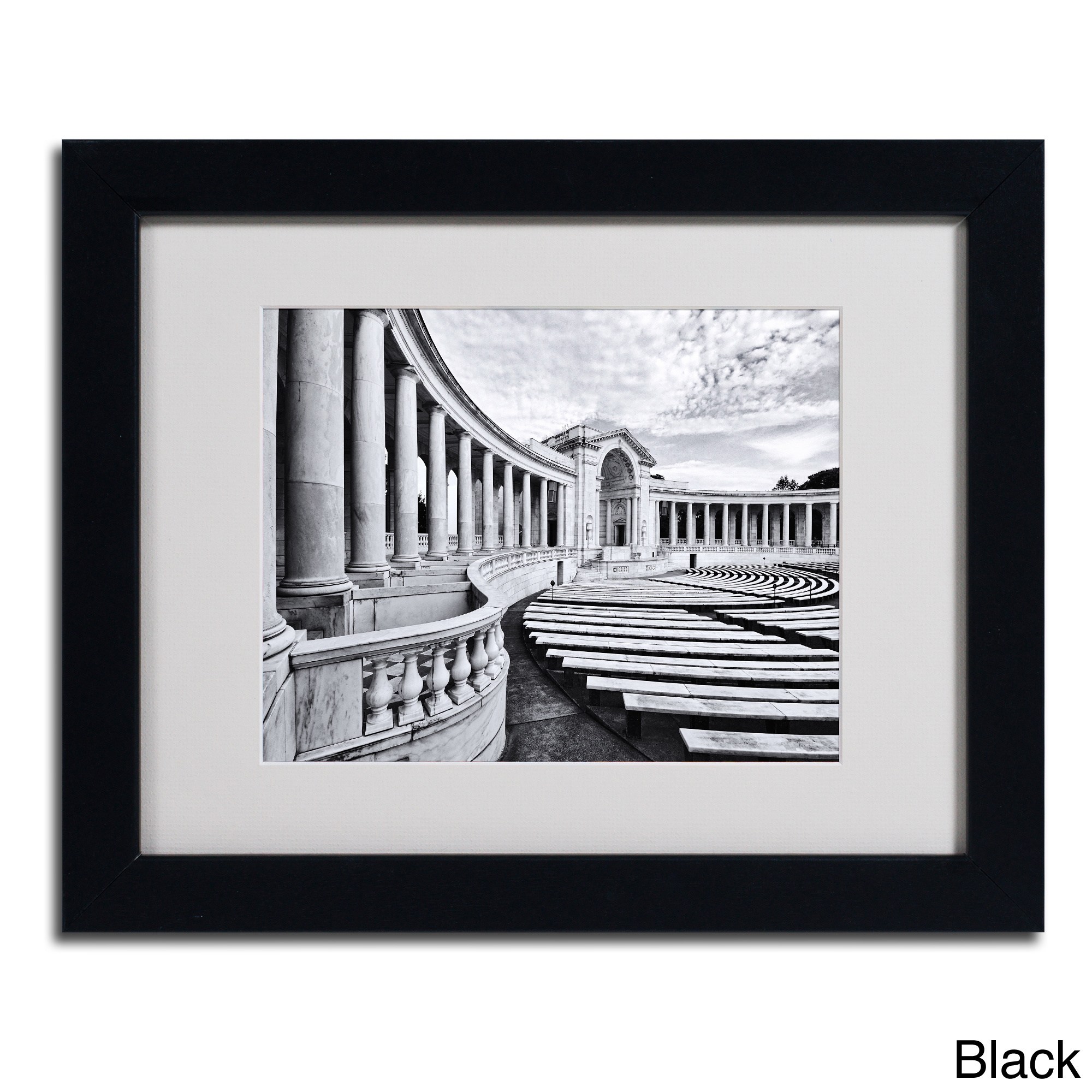 Trademark Fine Art "Arlington Cemetery" Matted Framed Art by Gregory O'Hanlon, Wood Frame