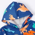 thumbnail image 3 of Toddler Boys Dinosuar Zip-Up Hoodie Winter Fall Long Sleeve Top 2-7 Years, 3 of 6