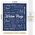 thumbnail image 5 of Warm Hugs Blankets - Breast Cancer Gifts for Women, Encouraging Get Well Soon Gift for Friend Family, Inspirational Healing Blanket, Soft Comfort Throw Blankets 50"x60", 5 of 7