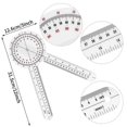 thumbnail image 4 of 12 Inch Goniometer,Transparent Orthopedic Angle Ruler, 4 of 5