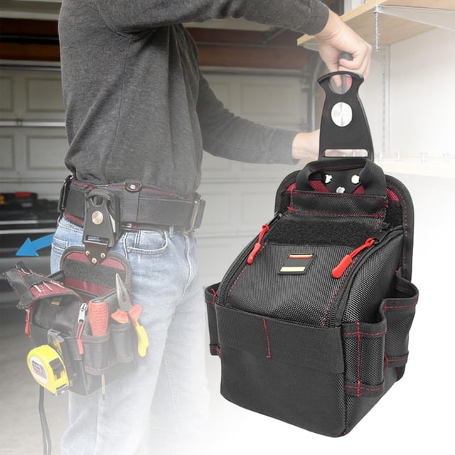Bolsa organizadora para herramientas de electricista, destornillador, soporte para herramientas Oxford, cinturón de herramientas para la cintura. 165 cm x 13 cm x 315 cm