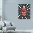 thumbnail image 3 of Trademark Fine Art 'Festive Holiday Light Bulb Merry and Bright' Canvas Art by Michael Mullan, 3 of 3