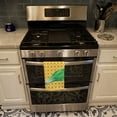 thumbnail image 3 of Carolines Treasures BB7204KTWL Mustard on Basketweave Kitchen Towel 15 X 28" multicolor, 3 of 4