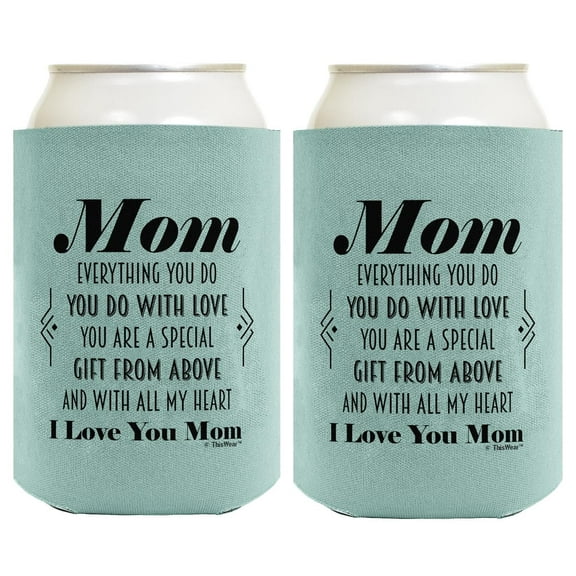 Mom Gifts For Women Mom You Are A Gift From Above Poem 2-Pack Can Drink Thermocoolers