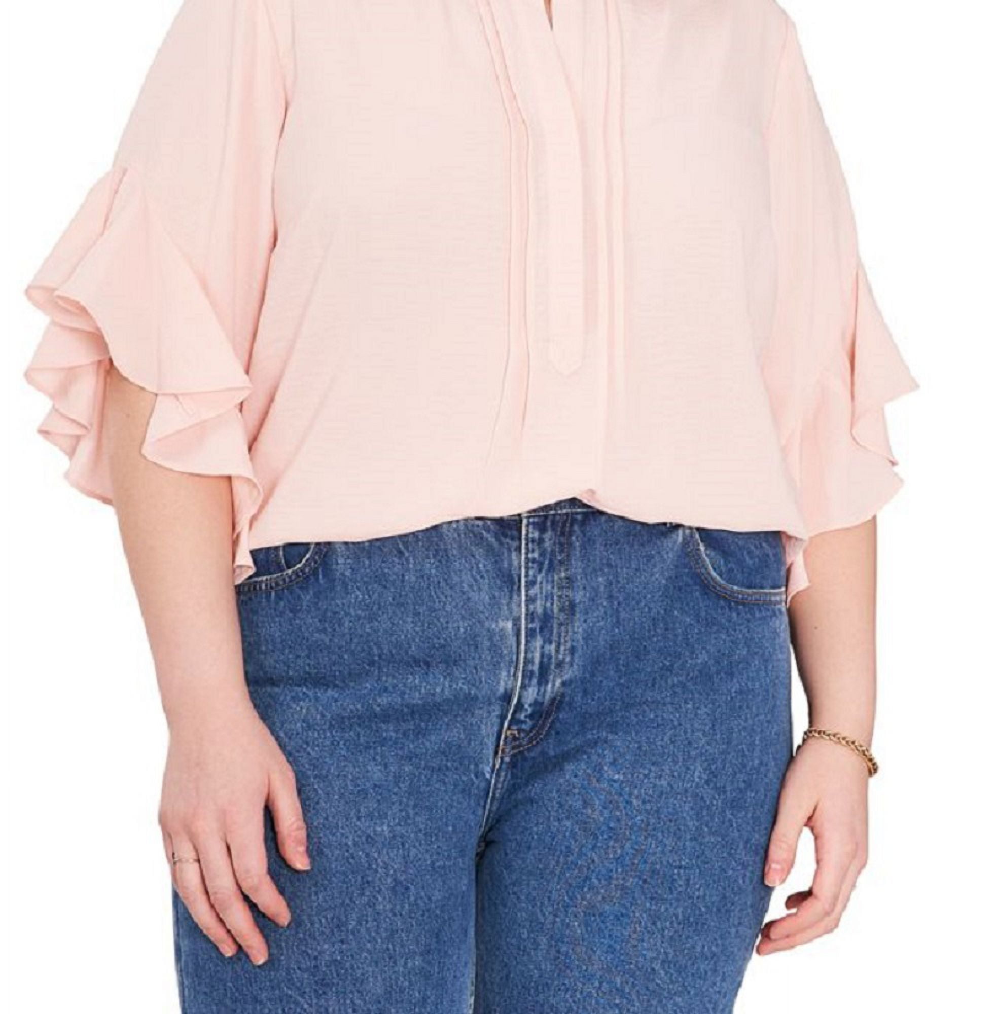 vince camuto ruffle sleeve blouse