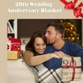 thumbnail image 3 of MMYGU Wedding Anniversary Couples Gifts Blanket Flannel Soft and Comfortable Anti static Bed Sofa Blanket 50x60in, 3 of 6