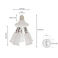 thumbnail image 4 of Ruiboury E27 Splitter 220V 3A Lamp Bulb Socket Converter Light Adapter Improvement Plastic Portable Holder Warehouse Accessory 1 to 5, 4 of 7