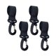 thumbnail image 1 of Ganchos para cochecito, gancho organizador para cochecito, prácticos accesorios para cochecito, ganchos para bolsos de mamá, para colgar bolsos de pañales y carteras (negro), 1 of 7