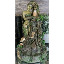 Forest Celtic Greenman Tree Woman Gaia Ent Backflow Incense Cone Burner Decor