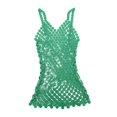 thumbnail image 3 of Vestido de tirantes de espagueti BLESIY con lentejuelas Verde, 3 of 8