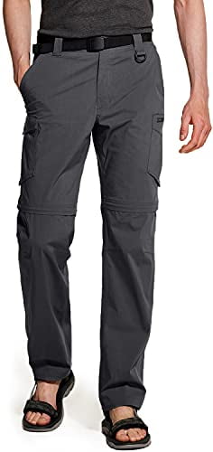 Asfixiado Mens Outdoor Anytime Quick Dry Convertible Lightweight Hiking Fishing Zip Off Cargo Work Pant