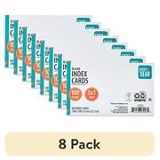 (8 pack) Pen+Gear Blank Index Cards, 3" x 5", White, 100 Count