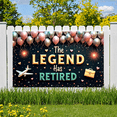 thumbnail image 3 of Balloon Design Retirement Banner Decorative Airplane Celebration for Office Party Indoor Decoration Retirement Celebration Event, 3 of 7