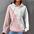 thumbnail image 2 of Cute Pullovers for Women Winter Loose Fit Hooded Long-sleeved Cap Drop Shoulder Hoody Graphic Leisure Cotton Hoodies Sweatshirts(Pink,XXXL), 2 of 4