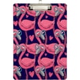 thumbnail image 1 of FMSHPON Funny Flamingo Clipboard Hardboard Wood Nursing Clip Board and Pull for Standard A4 Letter 13x9 inches, 1 of 2
