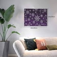 thumbnail image 2 of Logiee Snowflake Gradient Purple Print Canvas Wall Art,Canvas Picture Prints with Frame, Wall Art Decorative,Canvas Decorative,Suitable for Living Room Bedroom Office Room 30x40, 2 of 6