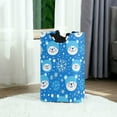 thumbnail image 6 of Yayeee Freestanding Laundry Hamper with Handle Collapsible Large Storage Basket for Clothes, Blue Bears, 6 of 7
