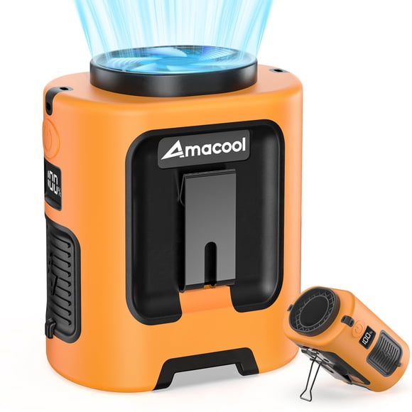 Mini Ventilador Portátil de Cintura AMACOOL 13000RPM Batería de 24 Horas