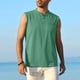 thumbnail image 4 of Ceisia Men's Relaxed Fit Henley Neck Sleeveless Tank Top with Chest Pocket for Casual Daily Wear Mint Green S Gifts, 4 of 5