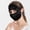 black, variant on Summer Mulberry Silk Sun Protection Mask — Full-Face, UV-Blocking, Breathable Face Shield. Lightweight, Skin-Nourishing, and Adjustable-Strap Sunshade Mask.
