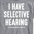 thumbnail image 3 of Instant Message - Selective Hearing - Men's Short Sleeve Graphic T-Shirt, 3 of 6