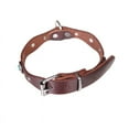 thumbnail image 2 of Leather Dog Collar Wide Blue Stone Leather Collar with Round Rivets Available in, 2 of 5