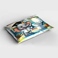 thumbnail image 2 of Ambesonne Cartoon Pillow Sham, Potty Training Elephant Art, 26" X 20", Purpleblue Multicolor, 2 of 2