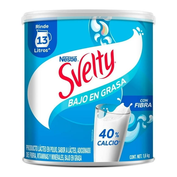 Producto lácteo Svelty en polvo bajo en grasa con fibra 1.6 kg