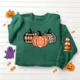 thumbnail image 6 of TKLPEHG Womans Thanksgiving Sweatshirts Plaid Polka Dots Pumpkin Graphic Sweatshirt Fall Fashion Crew Neck Holiday Tops Long Sleeve Casual Pullover (Army Green,L), 6 of 6
