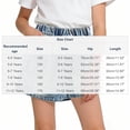 thumbnail image 3 of Nilvkv Girls Shorts, Shorts for Girls, Skort With Built In Leggings Pockets Elastic Waist Stretchy Denim Casual Summer Daily Blue 5-6 Years, 3 of 8