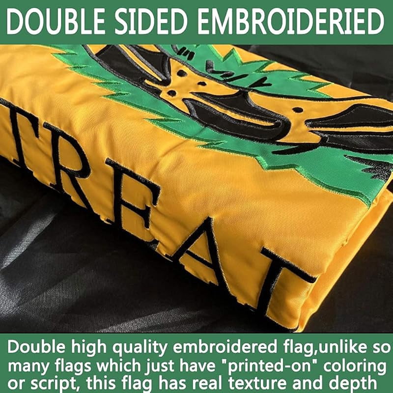 Double Sided Dont Tread on Me Gadsden Flag- Heavy Duty Don't Tread on Me Flag 3x5 outdoor -Tea Party Rattlesnake Flags Banner with 2 Brass Grommets 4 Rows Stitched