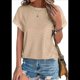 thumbnail image 1 of Tops de Corta para Mujer Color Albaricoque L, 1 of 8