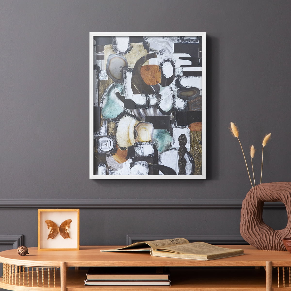 Day At the Spa Framed Print in White Solid Wood Framed Print No Nail Hanging