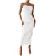 thumbnail image 1 of Vestido PRETTYGARDEN Strapless Bodycon Maxi Blanco - S, 1 of 7