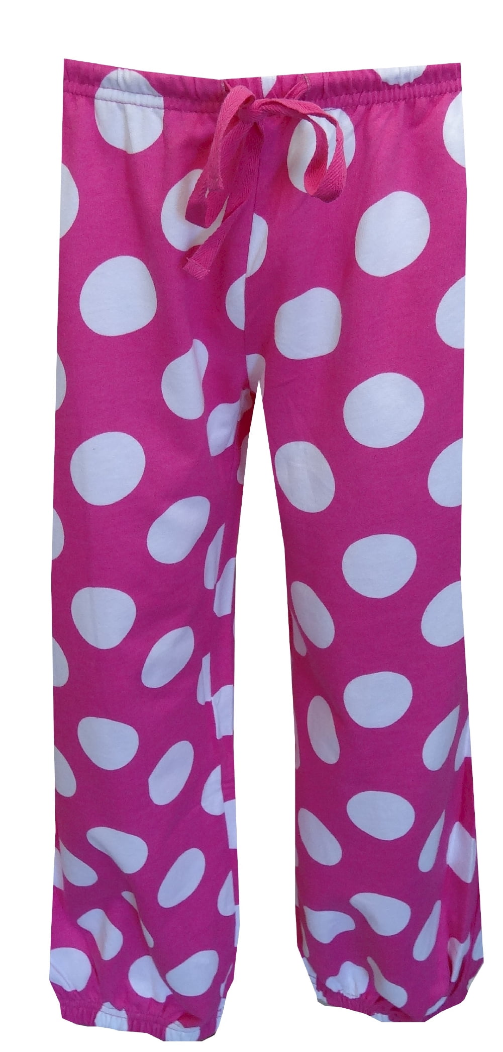 White Polka Dot Capri Sweat Pants 