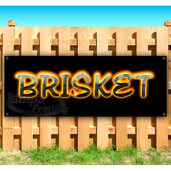 Brisket 13 oz Vinyl Banner With Metal Grommets