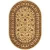 thumbnail image 2 of Rugs.com Aditi Collection Rug – 4' x 6' Oval Cream Low Rug Perfect For Living Rooms, Large Dining Rooms, Open Floorplans, 2 of 9