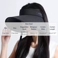 thumbnail image 3 of SAWOBUUN Women Wide Brim Sun Visor UV Protection Beach Sun Hat Adjustable Summer Cap with Neck Flap, 3 of 5