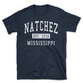 thumbnail image 1 of Natchez Mississippi Classic Established Men's Cotton T-Shirt, 1 of 1