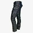thumbnail image 2 of purcolt for Days!Mens Plus Size Faux Leather Pant Casual Multi-Pockets Motorcycle Cargo Pants Autumn Winter Retro Outdoor PU Leather Steampunk Biker Trousers, 2 of 7
